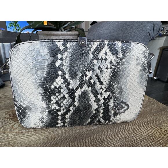 orYANY Python Embossed Leather Crossbody Bag Purse Royna - Picture 1 of 7
